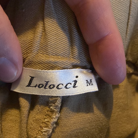 Khaki cargo style pants elastic ankles size medium EUC - Picture 7 of 16